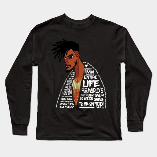 Killmonger's Words Long Sleeve T-Shirt by Jones Factory